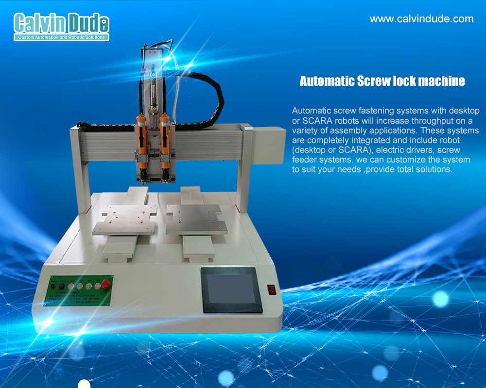 Automatic feed screwdriver machine and system for specific processes